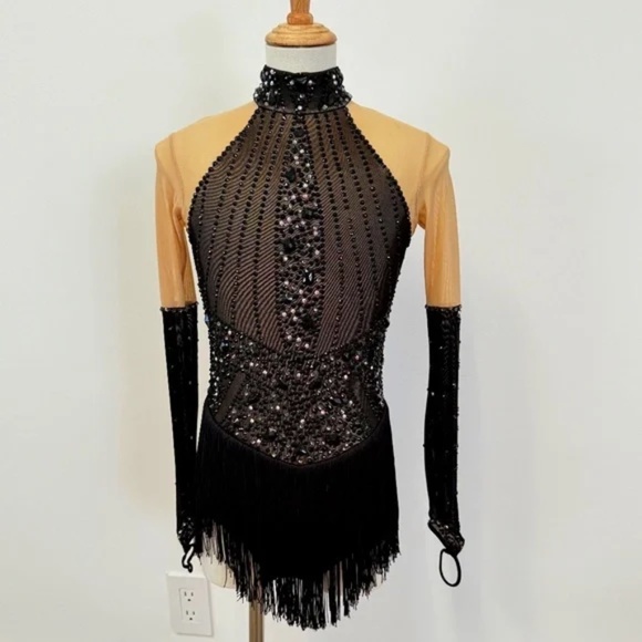 Custom Figure Skating Competition Dress - Girls Size 11/12 - Picture 9 of 16